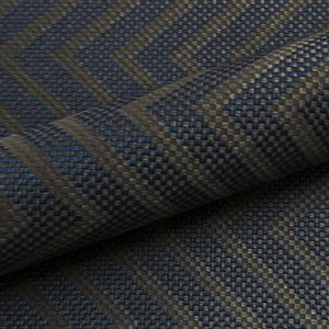 Azul Chevron Jacquard Upholstery Fabric 54&quot;