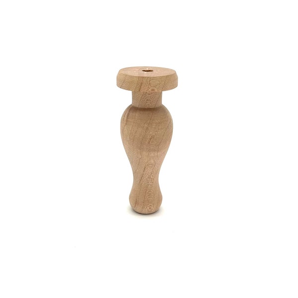 PINE WOOD FEET - Furniture Leg - Wood Furniture Parts - Unfinished Quality Natural Wooden - Unpainted Wooden Feet
