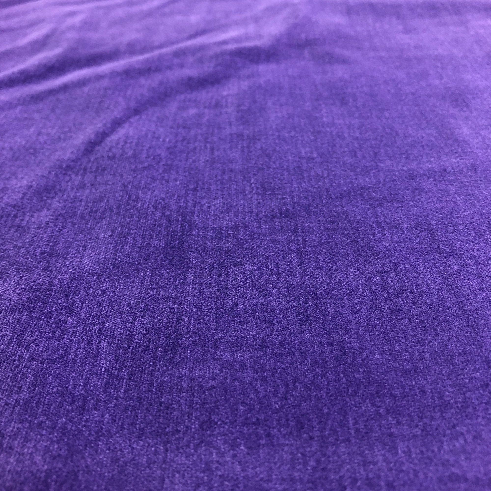 Purple Luxe Solid Velveteen Upholstery Fabric 44 | Etsy