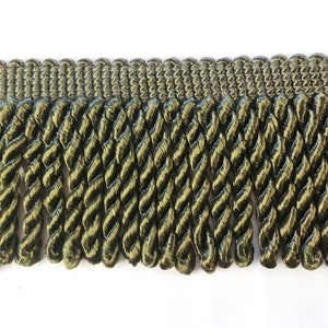 Olive Green High Quality Decorative Bullion Fringe Trim by the yard