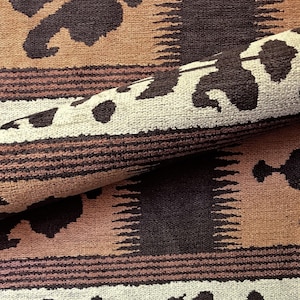 Upholstery Fabric Rustic Bold Durable Earth Toned Navajo Aztec Jacquard Upholstery Material for Sofas Chair Home Decor Projects 56 Inches