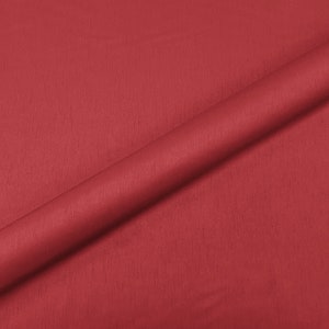 Upholstery fabric scarlet solid shantung silk for sofas chairs cushions drapery and home decor projects 60 inches wide luxurious elegant