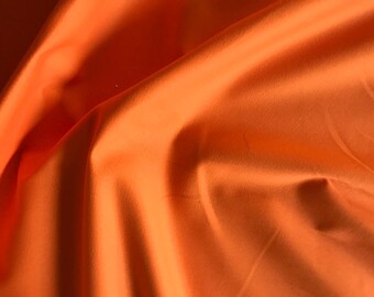 Pumpkin Orange Cotton Upholstery Fabric