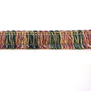 Pink and Green High Quality Decorative Brush Fringe Trim by the yard