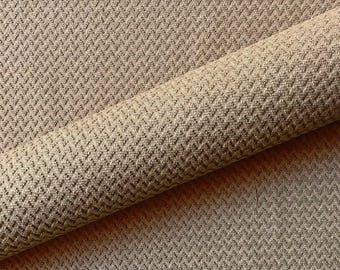 Sand Contemporary Textured Chevron Upholstery Fabric 56"