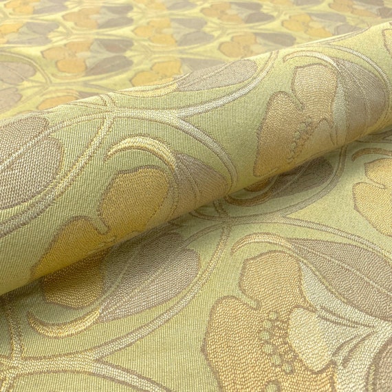 Chartreuse Damask Velvet Fabric by the Yard, Jacquard Velvet Fabric,  Upholstery Fabric, Curtain Fabric, Wholesale Fabric, Fleur De Lis 