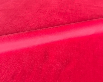 Red Velvet Upholstery Fabric