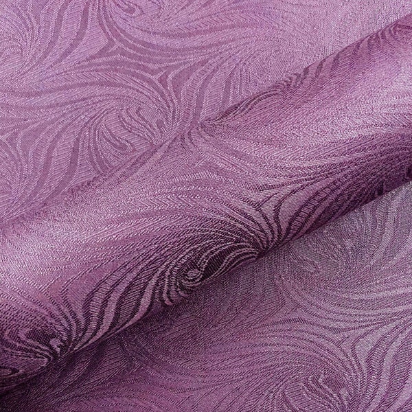 Plum Swirl Jacquard Upholstery Fabric 54"