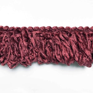 Coral High Quality Decorative Brush Fringe Trim by the yard