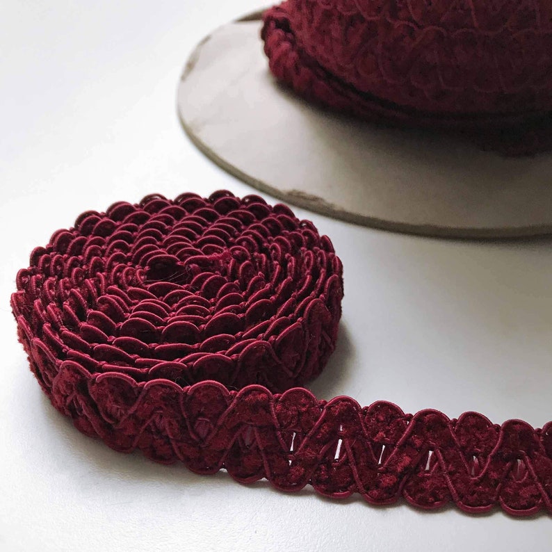 Burgundy High Quality Decorative Gimp Trim by the yard Embellishments