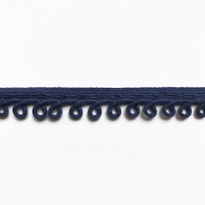 Navy Blue High Quality Decorative Loop Trim by the yard