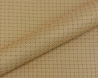 Tela de tapicería jacquard geométrica Quinn Wheat de 54 pulgadas