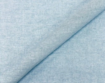Upholstery fabric Bistro blue chambray for sofas chairs cushions drapery and home decor projects 54 inches wide durable stylish versatile