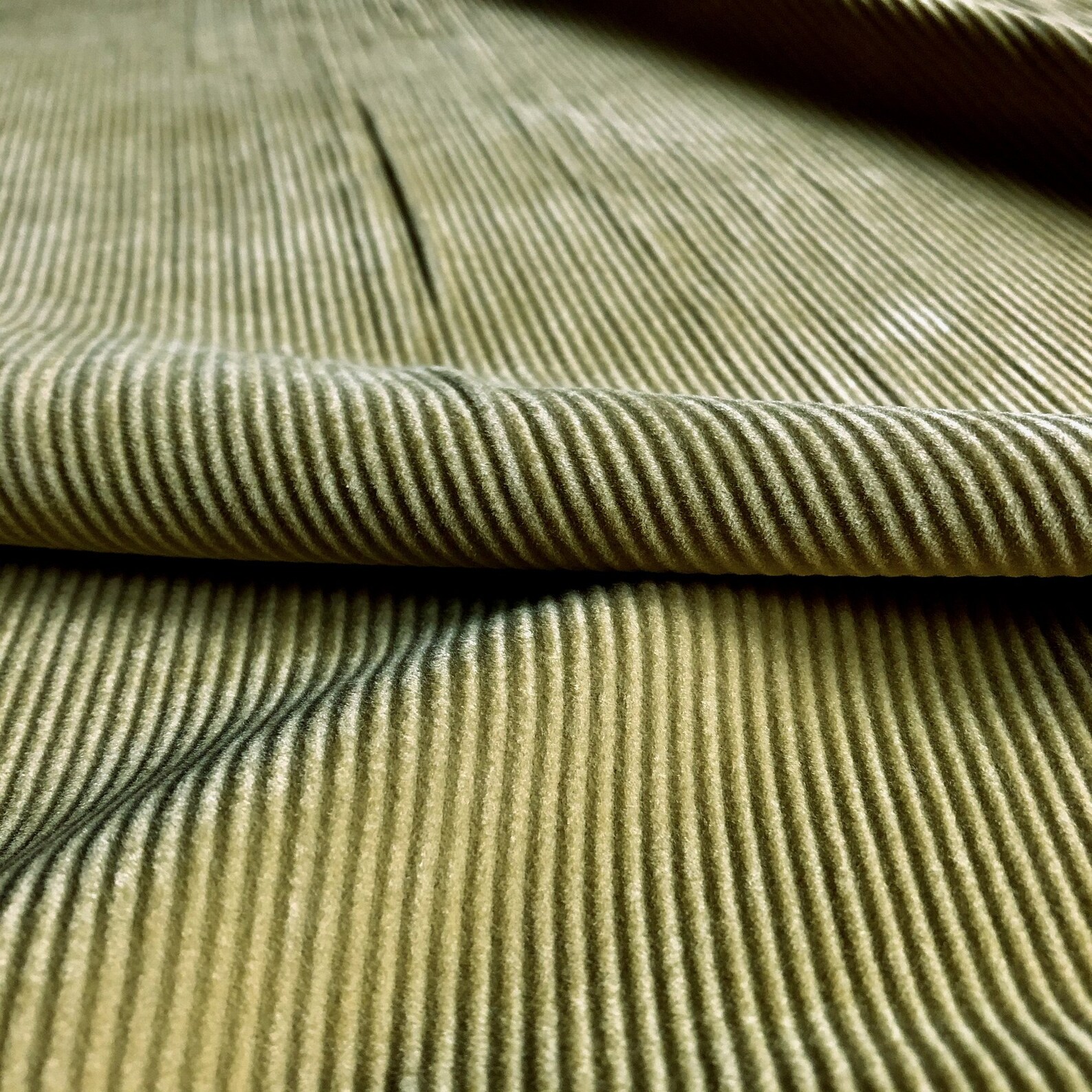 Mossy Green Retro Corduroy Upholstery Fabric 54 - Etsy