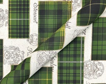 McCallum Spruce Green/Tan Medieval Fabric 54"