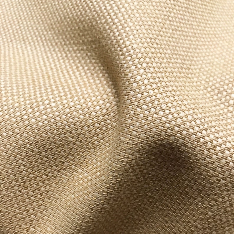Tan Textured Solid Woven Jacquard Upholstery Fabric 54 | Etsy
