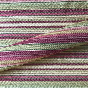 Upholstery fabric green and fuchsia boho chic stripe for sofas chairs cushions drapery home decor projects 54 inches wide vibrant durable
