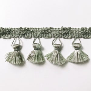 Lime High Quality Decorative Tassel Trim by the yard
