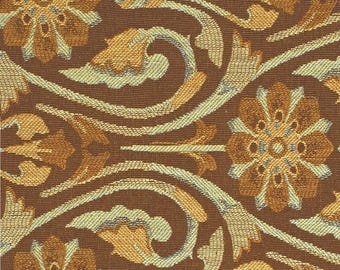 Upholstery fabric Craftsman inspired floral jacquard Eastern Accents for sofas chairs cushions drapery home decor projects elegant durable