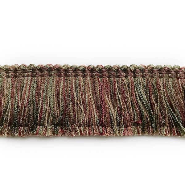 Jewel Tone High Quality Decorative Brush Fringe Trim by the yard