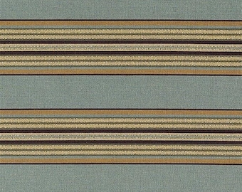 Upholstery fabric blue woven traditional stripe for sofas chairs cushions drapery home decor projects 54 inches wide stylish durable elegant