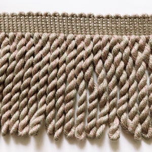 Pastel Pink and Chartreuse High Quality Decorative Bullion Fringe Trim by the yard