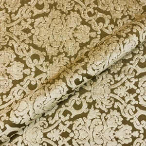 Upholstery Fabric Durable Elegant Whitaker Moss Green Damask Jacquard 50 Inch for Sofas Chairs Home Decor DIY Upholstery Cushion Projects