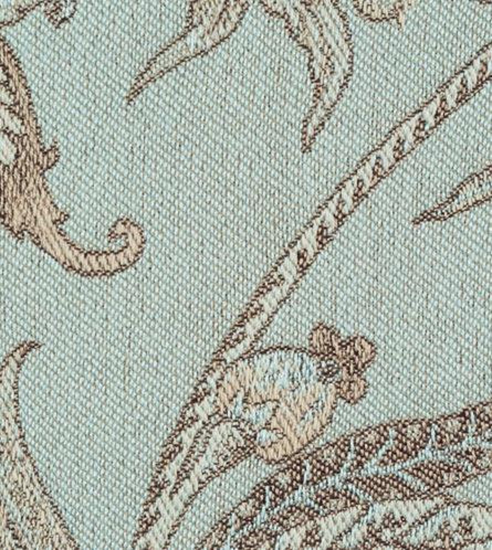 Antique French Light Blue Floral Upholstery Fabric 54 Etsy