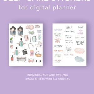 Buy Self Care Digital Stickers for Goodnotes - iPad & Tablet Planner ...