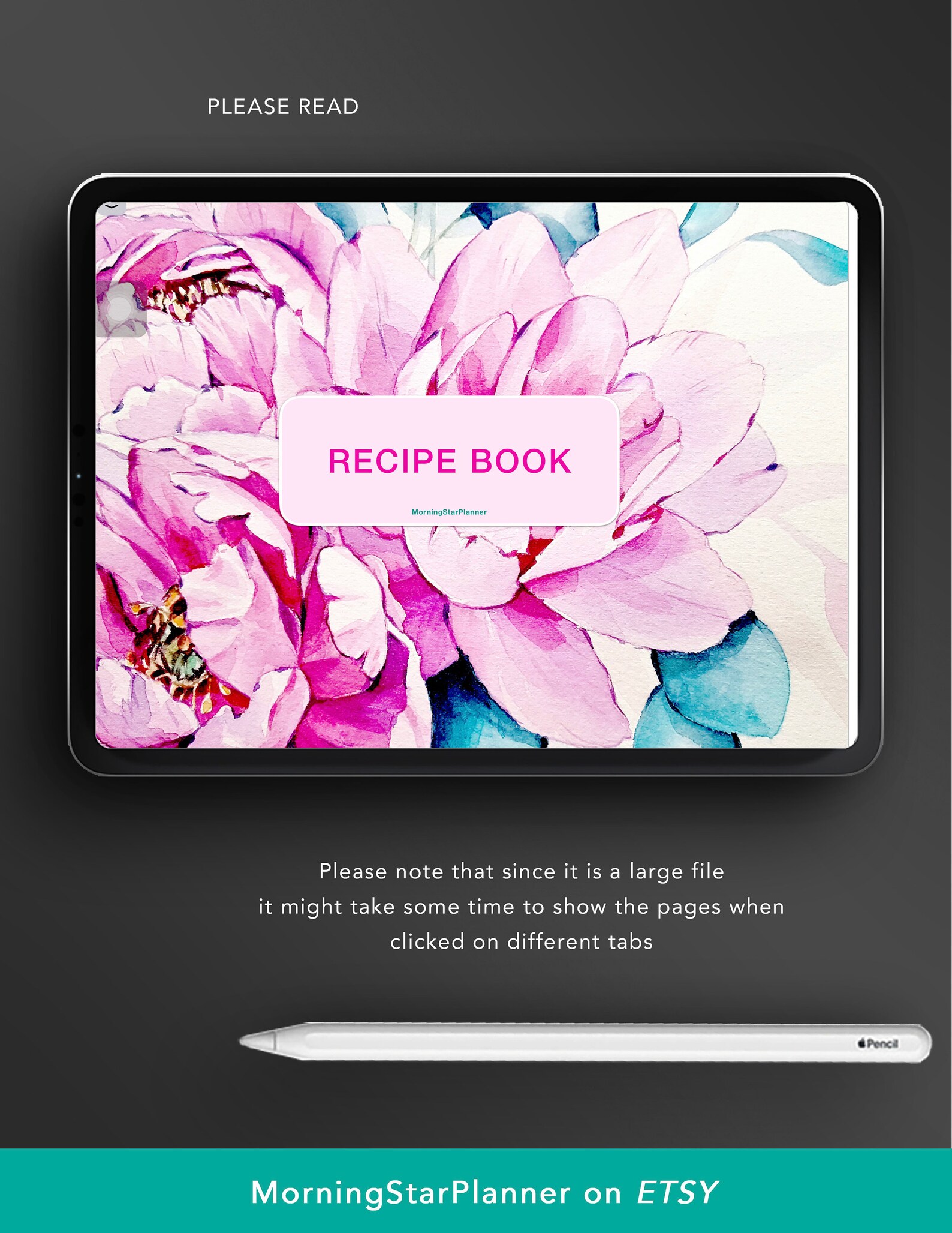 Buy Digital Recipe Book for Ipad & Tablet Hyperlinked Tabs Online in