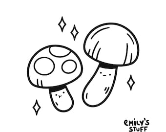 TATTOO FLASH - Mushroom 1