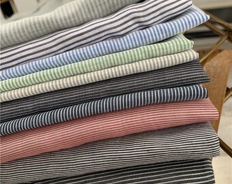 Brown and White Striped Traditional Silk and Cotton Fabric