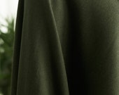 Green Wool cotton fabric by the yard