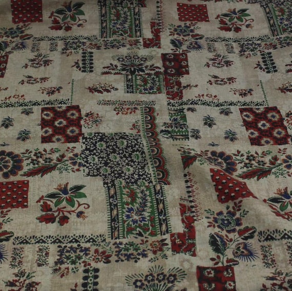 Print linen fabric by the yard