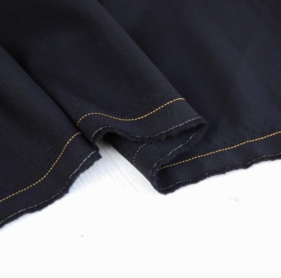 Worsted Wool fabric by the yard SUITING Fabric