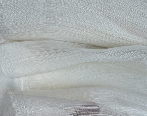 Silk linen fabric by the yard