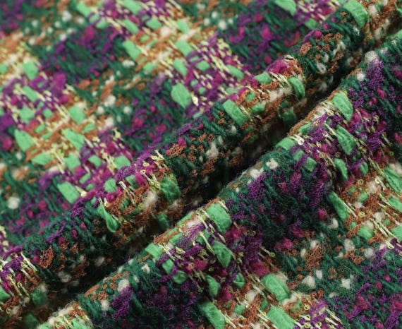 Tweed fabric by the yard