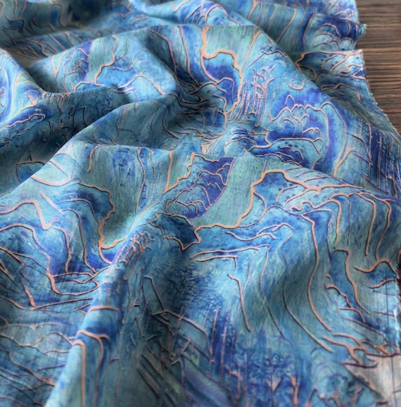 Print ramie fabric by the yard
