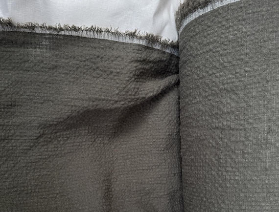Textured Linen fabric by the yard
