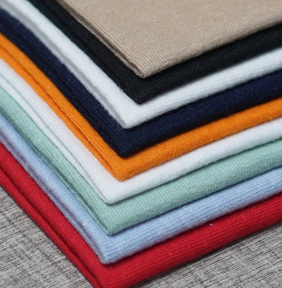 300gsm Knit hemp organic cotton jersey fabric by the yard