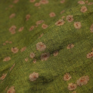 Print floral linen fabric by the yard