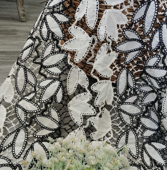 Embroidery cotton fabric By the yard