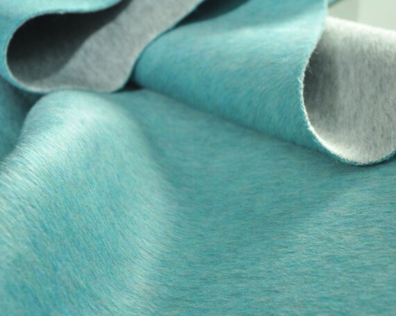 Multi color option Reversible double colors double faced alpaca wool fabric, double sided woolen fabric by the yard