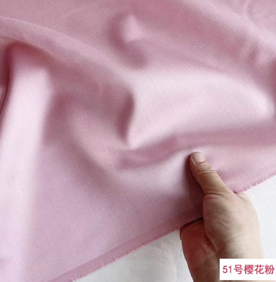 Multi color options Silk wool satin fabric by the yard