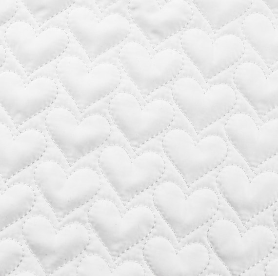 Embroidered Textured quilted padded fabric by the yard