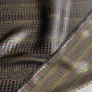 Jacquard metallic silk fabric by the yard