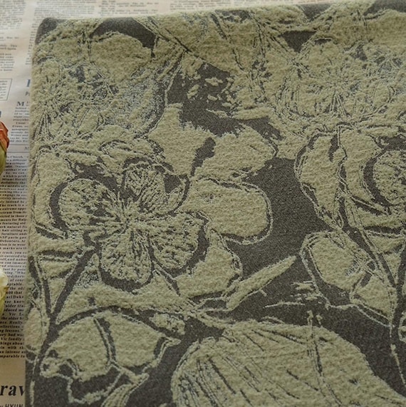 Jacquard brocade fabric by the yard