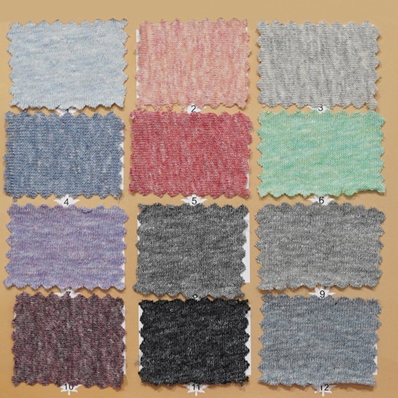 150gsm Knit linen cotton fabric by the yard