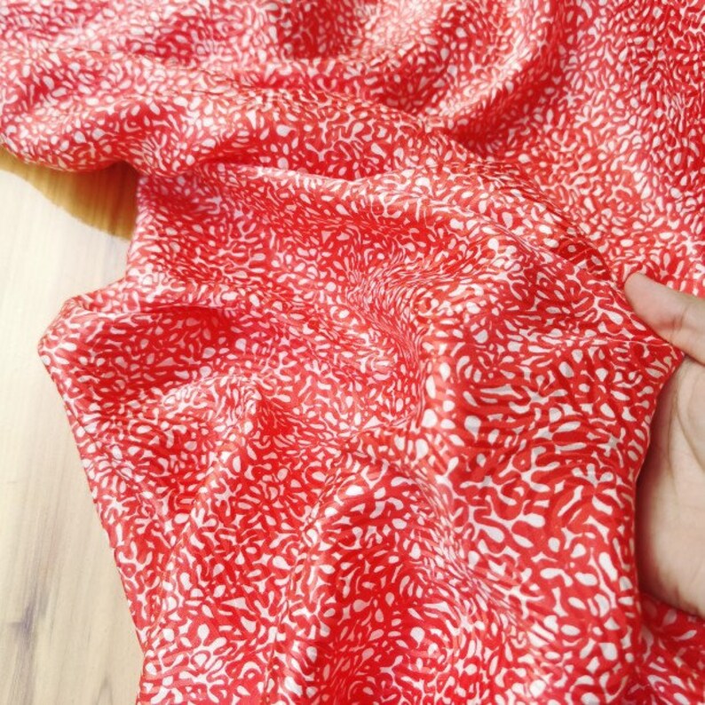 Jacquard Print Silk Fabric by the Yard Etsy