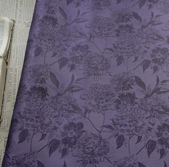 Jacquard brocade fabric by the yard